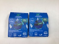 Kids Shampoo Bars x2 75g 2.6oz BBC Earth Range Zero Plastic Made In Uk New Boxed