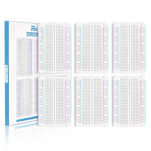 RexQualis Mini Universal Lötfreies Breadboard 400 Kontakte Anbindepunkte verfügbar