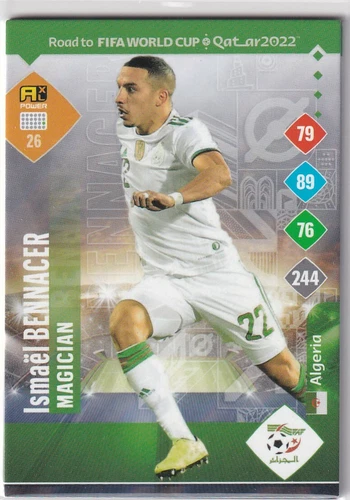 Panini Road to Qatar World Cup Card 2022 No 26 Ismael Bennacer Magician