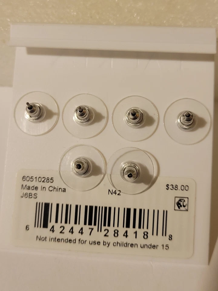 Pendientes trío bola metal (plata) de Ralp Lauren Foto 4 de 4