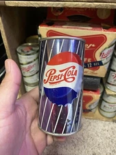 Pepsi Cola  Flat Top Can Old Vintage Repeat Pattern Pepsi Co Old Vintage