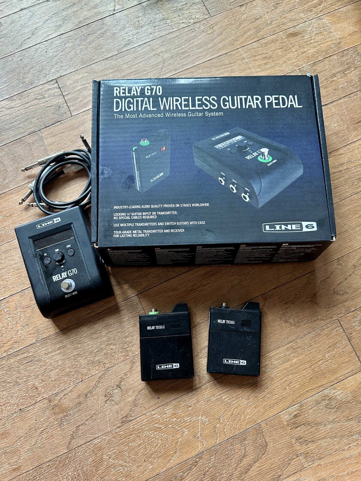 Line 6 Relay G70 Wireless Guitar System. Works Great. Two Transmitters Tb516g eBay