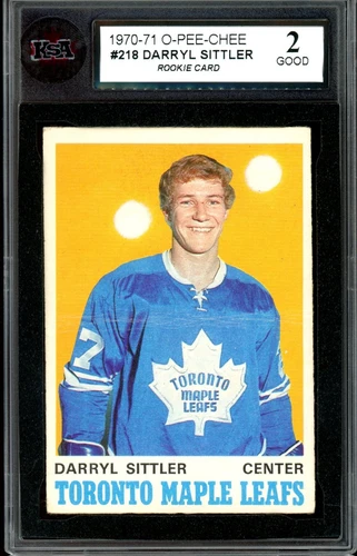 1970-71 OPC O PEE CHEE NHL #218 Darryl Sittler RC HOF KSA 2 Maple Leafs Rookie
