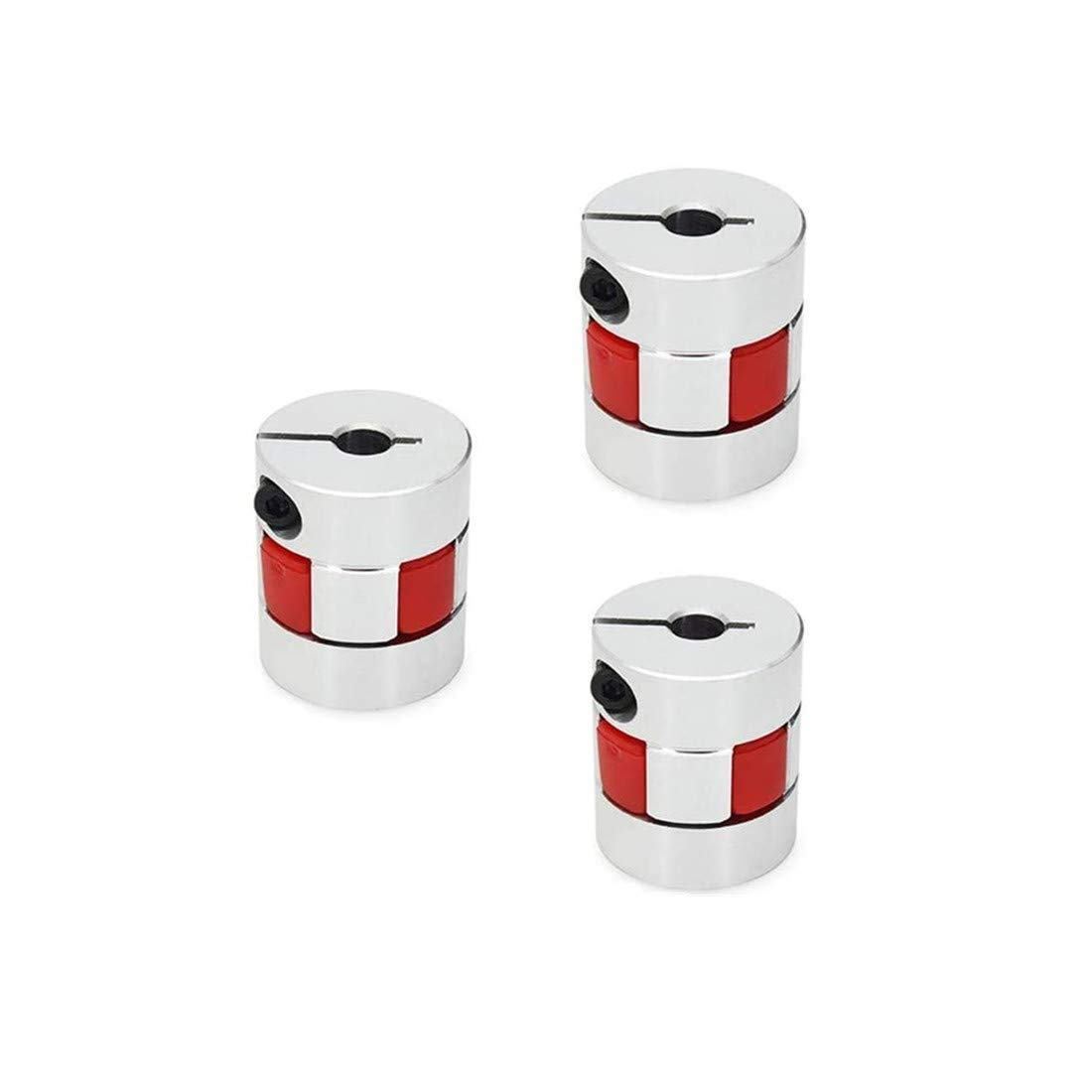 CNCTOPBAOS 3Pcs 8x10mm Shaft Coupling Servo/Stepper Motor Jaw Shaft Coupler