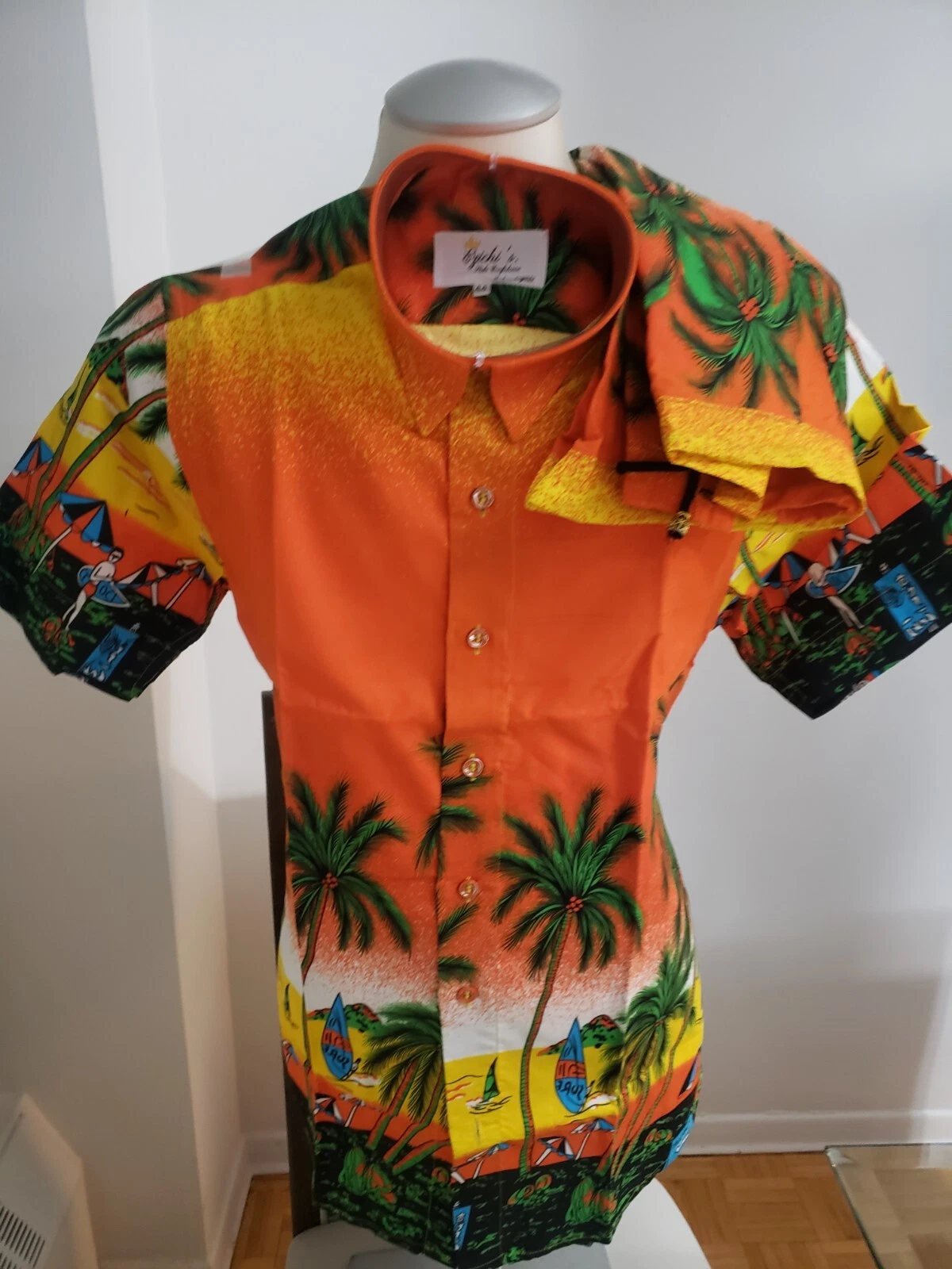 Men's Tropical Short Set, Palm Set, Beach Party Short Set, Summer Short Set