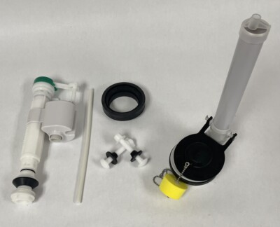 Aquasource Toilet 2.5-inch Flush Valve and Fill Valve with Bolts, and Gasket