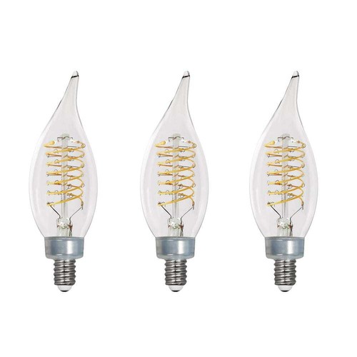 EcoSmart 60-Watt Equivalent BA11 Dimmable E12 Candelabra Fine Daylight (3-Pack) - Picture 12 of 16