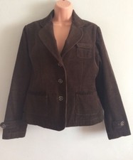 Joules B.griffin Greeny Brown Needlecord Corduroy Jacket Size 12 Excellent Con
