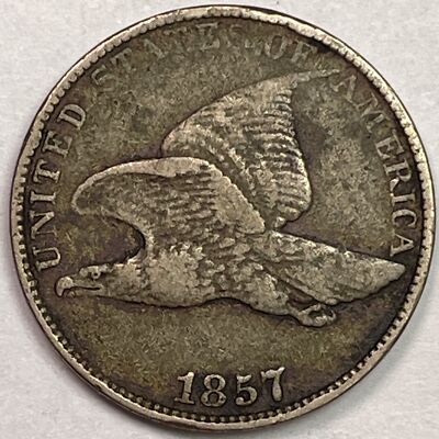 1857 Flying Eagle Cent Extremely Fine XF Coin #16731