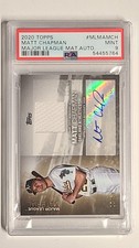 2020 Topps Major League Material Matt Chapman Autograph /50 #MLMAMCH PSA 9