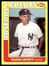 1991 Swell Baseball Greats Frankie Crosetti New York Yankees #20
