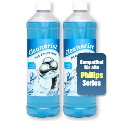 2 x 1 Liter Scherkopfreiniger für Philips Senso Touch 3D Reinigungsstation