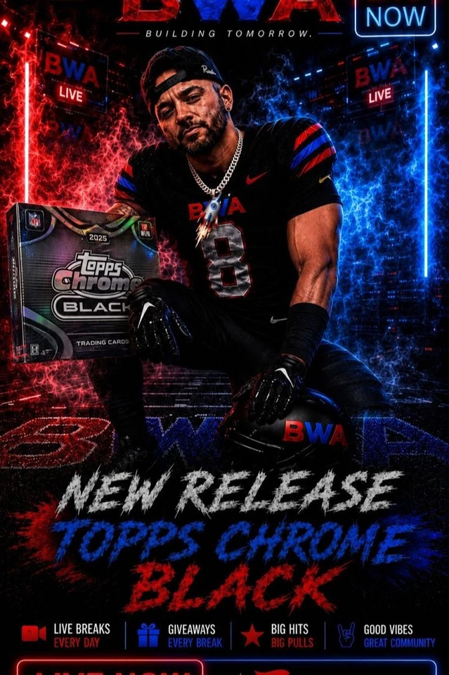 🔥NEW RELEASE TOPPS CHROME BLACK HOBBY!! LIVE MIXER BREAKS W/ ROCKIT!!🔥
