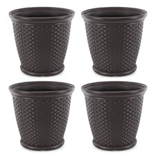 Suncast Sonora 22 Wicker Decorative Garden Fl...