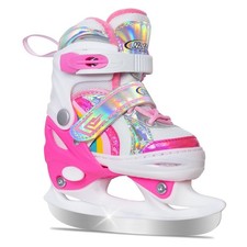 Nattork Girls Ice Skates for Kids 4 Size Adjustable Butterfly Ice Skate with ...