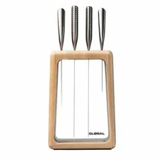 Global Hashira 5pc Maple Knife Block Set 5 Piece