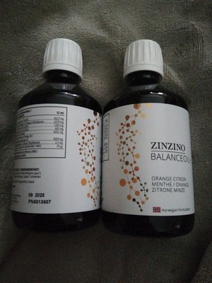 2x Zinzino Balance Oil+ Orange Zitrone Minze, 300ml, ungeöffnet, MHD in 2028