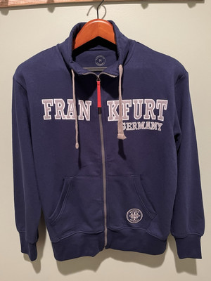 Made In Berlin, Frankfurt Germany Women s Collared Sweatshirt/Medium. Used.