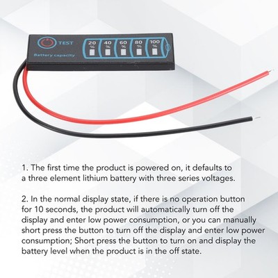 LED Battery Indicator 3 Colors Battery Monitor Meter For Acid Ternary Lithiu SET
