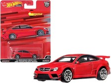 Hotwheels HCJ79 2012 Mercedes Benz C63 AMG Coupe Black Series Red