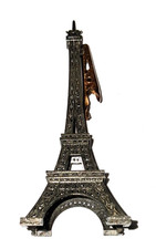 Mini bureau souvenir 4" réplique Tour Eiffel Paris France pour collection