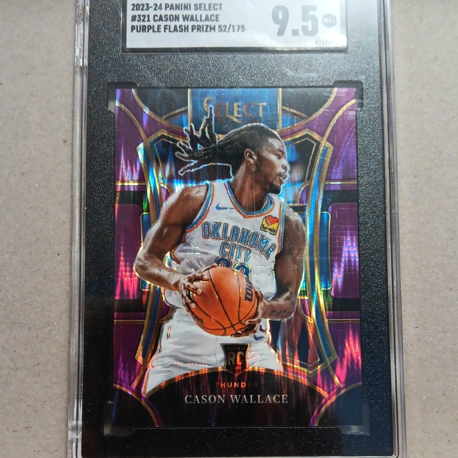 K318,468 - 2023-24 Select Prizms Purple Flash #88 Cason Wallace #/175