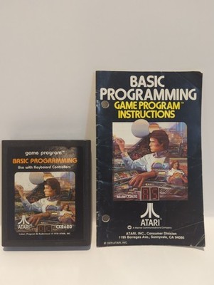 Basic Programming (Atari 2600, 1979) Game and Manual  Tested.