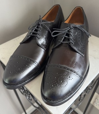 Allen Edmonds SANFORD Black Cap-toe Derby Bluchers 5207 Mens  display picture 2