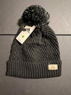 Adidas Women's Twilight 4 Ballie Knit Pom Beanie Black/Onix Grey