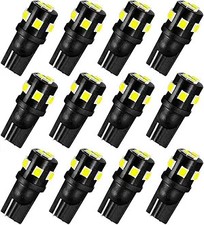 T10 921 194 168 912 LED Bulbs White 12-Pack, Super Bright 12 Volt Xenon White