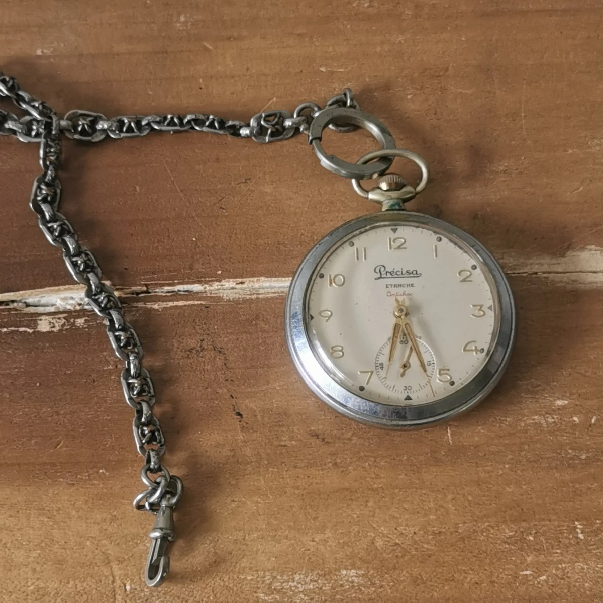 Montre Mécanique Femme Anker 15 Rubis - Boîtier Jaune, Cadran Noir, Bracelet Cuir, Occasion Fonctionnelle