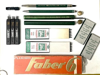 AW FABER Castell Leadholder Mechanical Clutch Pencils Locktite 9800SG TK 9400 +