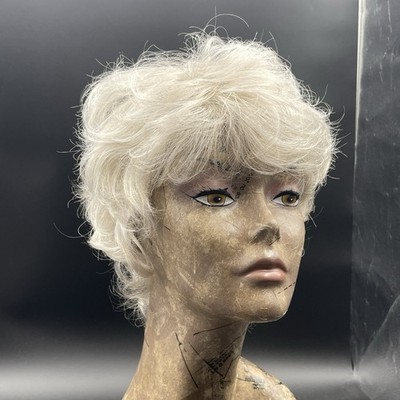 Gabor Flexlite Short Layered Platinum Blonde Wig Monofilament Cap Wig