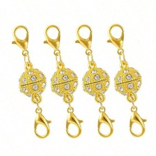 4  Magnetic Lobster Claw Lock Clasps DlY Necklace Bracelet Jewelry Hook Extender