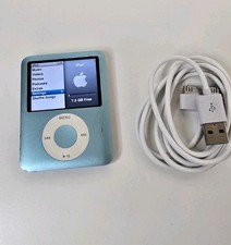 Apple iPod Nano 3a Generazione Video MP3 - BLU 8GB - Testato ✅ Batteria Buona 