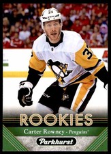 2017-18 Parkhurst Carter Rowney Rookie Pittsburgh Penguins #281