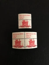 U.S. Stamps, Scott # 1905a, Single and Pair, 11c Caboose, Untagged, MNH