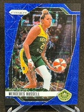 2024 Panini Prizm WNBA Mercedes Russell #109 Seattle Storm Blue Velocity Prizm