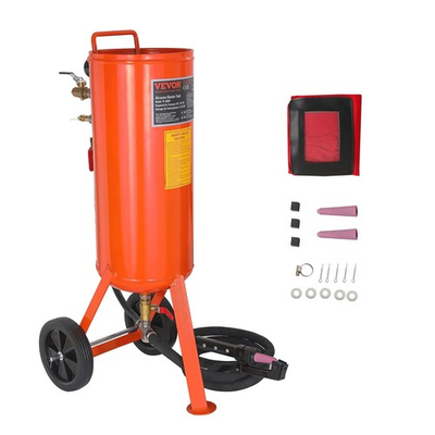 #ad SandBlaster 10 Gallon Portable Pressure Pot for Auto Body Rust Paint Removal $249.20