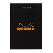 Rhodia Staplebound Notepad - Graph 80 sheets - 2 x 3 - Black cover