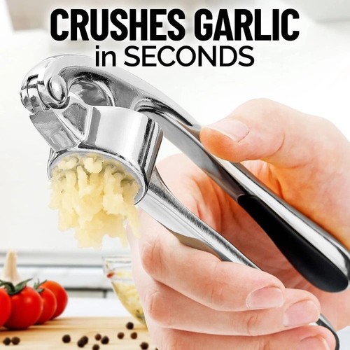 Manual Kitchen Garlic Press Garlic Mincer Tool Vegetable Cooking Extruder