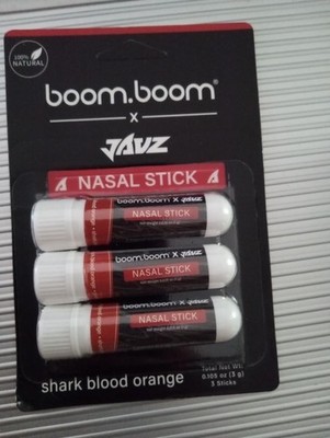 Boom Boom Nasal Stick 3 pack inhaler - Shark Blood Orange Javz