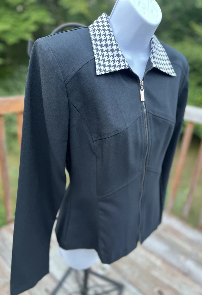 Brioche California Mujer Talla 9/10 Falda Traje Cremallera Completa Chaqueta Espiga K-450 Foto 4 de 4