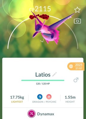 Dynamax Latios - Pokémon Tradé GO