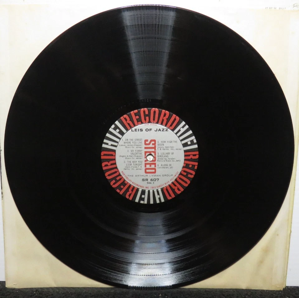 ARTHUR LYMAN LEIS OF JAZZ (VG+) SR-607 LP VINYL RECORD Foto 4 de 4