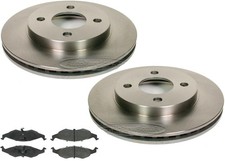 Front Disc Brake Rotors Semi Metallic Brake Pads For 1995-1997 Dodge Neon Front Disc Brake Rotors Semi Metallic Brake Pads For 1995-1997 Dodge Neon