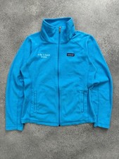 Patagonia fleece jacket women’s medium full zip baby blue stand collar packable