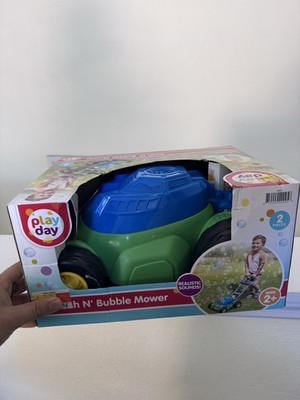 Play Day Push N' Bubble Mower Bubble Toy with Realistic Sounds Ages 2+ Outdoor