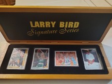 Larry Bird Signature Series Porcelain Cards Set of 4 Limited Edition