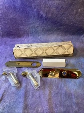 Baldwin 6924-003-RENT  Trim Right Entry Polished Brass Lifetime